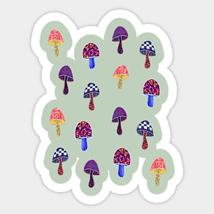 Mushrooms in Wonderland 4 Sticker